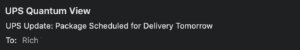 Fake email address line